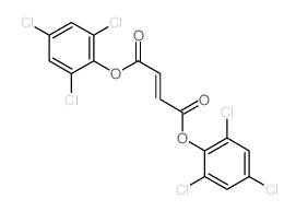 Fumaric acid,bis(2,4,6-trichlorophenyl) ester (7CI,8CI)结构式