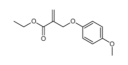 ethyl 2-[(4-methoxyphenoxy)methyl]acrylate Structure