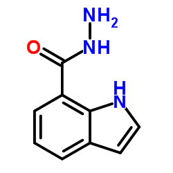 1H-吲哚-7-碳酰肼结构式