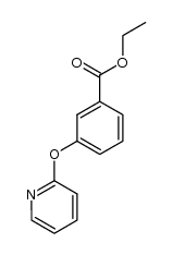 3-(pyridin-2-yloxy)benzoic acid ethyl ester结构式