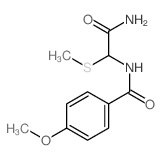N-(carbamoyl-methylsulfanyl-methyl)-4-methoxy-benzamide Structure