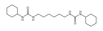 hexamethylenebis-(3-cyclohexylurea)结构式