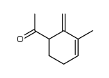 1-(3-methyl-2-methylenecyclohex-3-en-1-yl)ethanone结构式