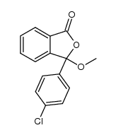 3-(4-chloro-phenyl)-3-methoxy-3H-isobenzofuran-1-one Structure