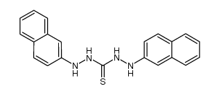1,5-di-[2]naphthyl-thio carbonohydrazide Structure