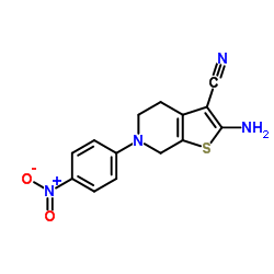 2-Amino-6-(4-nitrophenyl)-4,5,6,7-tetrahydrothieno[2,3-c]pyridine-3-carbonitrile picture