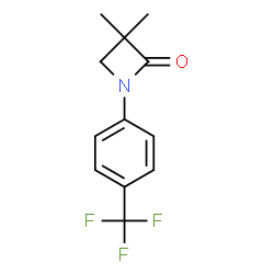 3,3-DIMETHYL-1-[4-(TRIFLUOROMETHYL)PHENYL]-2-AZETANONE结构式