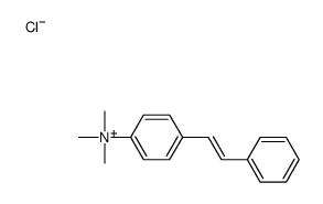 trimethyl-[4-(2-phenylethenyl)phenyl]azanium,chloride Structure