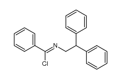 N-(2,2-diphenethyl)benzimidoyl chloride Structure