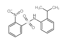 N-(2-Isopropylphenyl)-2-nitrobenzenesulfonamide结构式