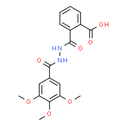 2-{[2-(3,4,5-Trimethoxybenzoyl)hydrazino]carbonyl}benzoic acid Structure