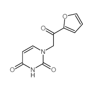 1-[2-(2-furyl)-2-oxo-ethyl]pyrimidine-2,4-dione结构式