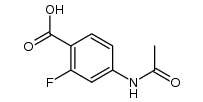 4-acetamido-2-fluoro benzoic acid Structure