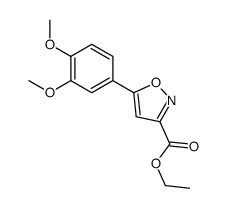 5-(3,4-DIMETHOXYPHENYL)-3-ISOXAZOLECARBOXYLIC ACID ETHYL ESTER structure