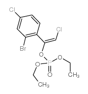 1-(2-Bromo-4-chlorophenyl)-2-chloroethenyl diethyl phosphate结构式