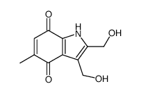 1H-Indole-4,7-dione, 2,3-bis(hydroxymethyl)-5-methyl- (9CI)结构式