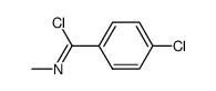 N-methyl 4-chlorobenzimidoyl chloride Structure
