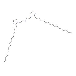 2-(8-heptadecenyl)-N-[2-[2-(8-heptadecenyl)-4,5-dihydro-1H-imidazol-1-yl]ethyl]-4,5-dihydro-1H-imidazole-1-ethylamine结构式