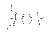 4-trifluoromethyl-1-(diethoxymethylsilyl)benzene结构式