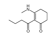 2-Butyryl-3-(methylamino)-2-cyclohexen-1-one Structure