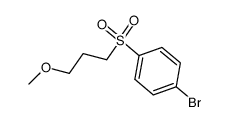 1-溴-4-((3-甲氧基丙基)磺酰)苯结构式