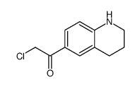 2-chloro-1-(1,2,3,4-tetrahydroquinolin-6-yl)ethanone结构式