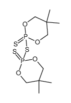 bis(5,5-dimethyl-2-thioxo-1,3,2-dioxaphosphorinan-2-yl) sulfane结构式