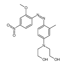 2-[N-(2-hydroxyethyl)-4-[(2-methoxy-4-nitrophenyl)diazenyl]-3-methylanilino]ethanol Structure