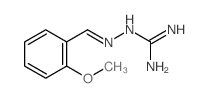 2-[(2-methoxyphenyl)methylideneamino]guanidine结构式