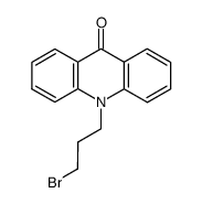 10-(3-bromopropyl)acridin-9(10H)-one Structure