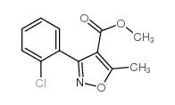 methyl 3-(2-chlorophenyl)-5-methyl-1,2-oxazole-4-carboxylate Structure