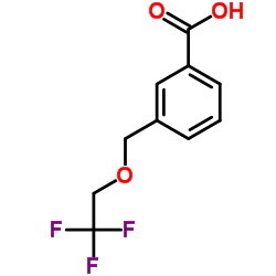 3-[(2,2,2-Trifluoroethoxy)methyl]benzoic acid结构式