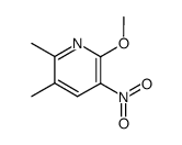 5,6-dimethyl-2-methoxy-3-nitropyridine Structure