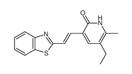 3-(2-(benzo[d]thiazol-2-yl)vinyl)-5-ethyl-6-methylpyridin-2(1H)-one Structure
