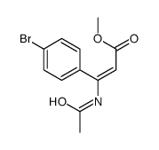 methyl 3-acetamido-3-(4-bromophenyl)prop-2-enoate结构式