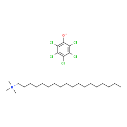 Octadecyltrimethylammonium pentachlorophenate Structure
