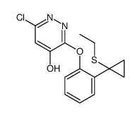 6-chloro-3-[2-(1-ethylsulfanylcyclopropyl)phenoxy]-1H-pyridazin-4-one结构式