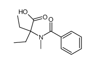 Butanoic acid,2-(benzoylmethylamino)-2-ethyl- Structure