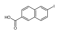 2-NAPHTHALENECARBOXYLIC ACID, 6-IODO- Structure