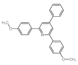 2,6-bis(4-methoxyphenyl)-4-phenyl-pyridine结构式