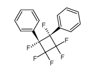 diphenyl-1,2 hexafluorocyclobutane Structure