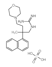 2-(2-methyl-4-morpholin-4-yl-2-naphthalen-1-yl-butyl)guanidine; sulfuric acid结构式