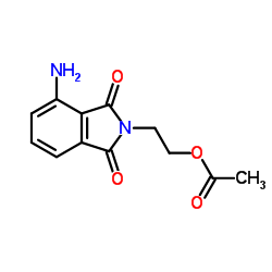 ACETIC ACID 2-(4-AMINO-1,3-DIOXO-1,3-DIHYDRO-ISOINDOL-2-YL)-ETHYL ESTER结构式