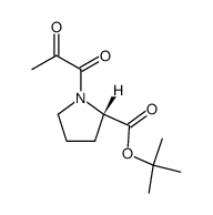 N-pyruvoyl-L-proline-t-butyl ester Structure