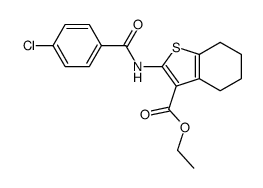 ethyl 2-[(4-chlorobenzoyl)amino]-4,5,6,7-tetrahydro-1-benzothiophene-3-carboxylate Structure