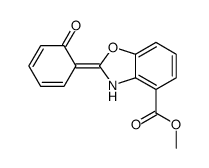 methyl 2-(6-oxocyclohexa-2,4-dien-1-ylidene)-3H-1,3-benzoxazole-4-carboxylate Structure