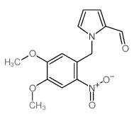 1-[(4,5-dimethoxy-2-nitro-phenyl)methyl]pyrrole-2-carbaldehyde结构式