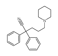 1-Piperidinepentanenitrile,a,a-diphenyl-结构式