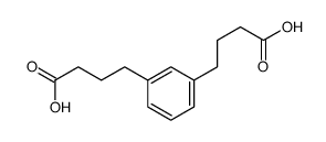 4-[3-(3-carboxypropyl)phenyl]butanoic acid Structure