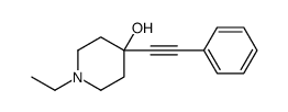 1-ethyl-4-(2-phenylethynyl)piperidin-4-ol结构式